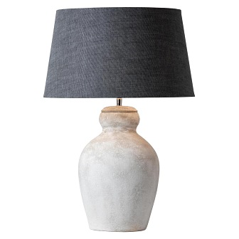 Stołowa lampa terakota Ellen cement (podstawa)